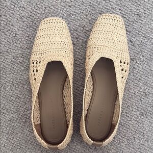 Freda Salvador Cream Woven jessie flat Women's Shoes